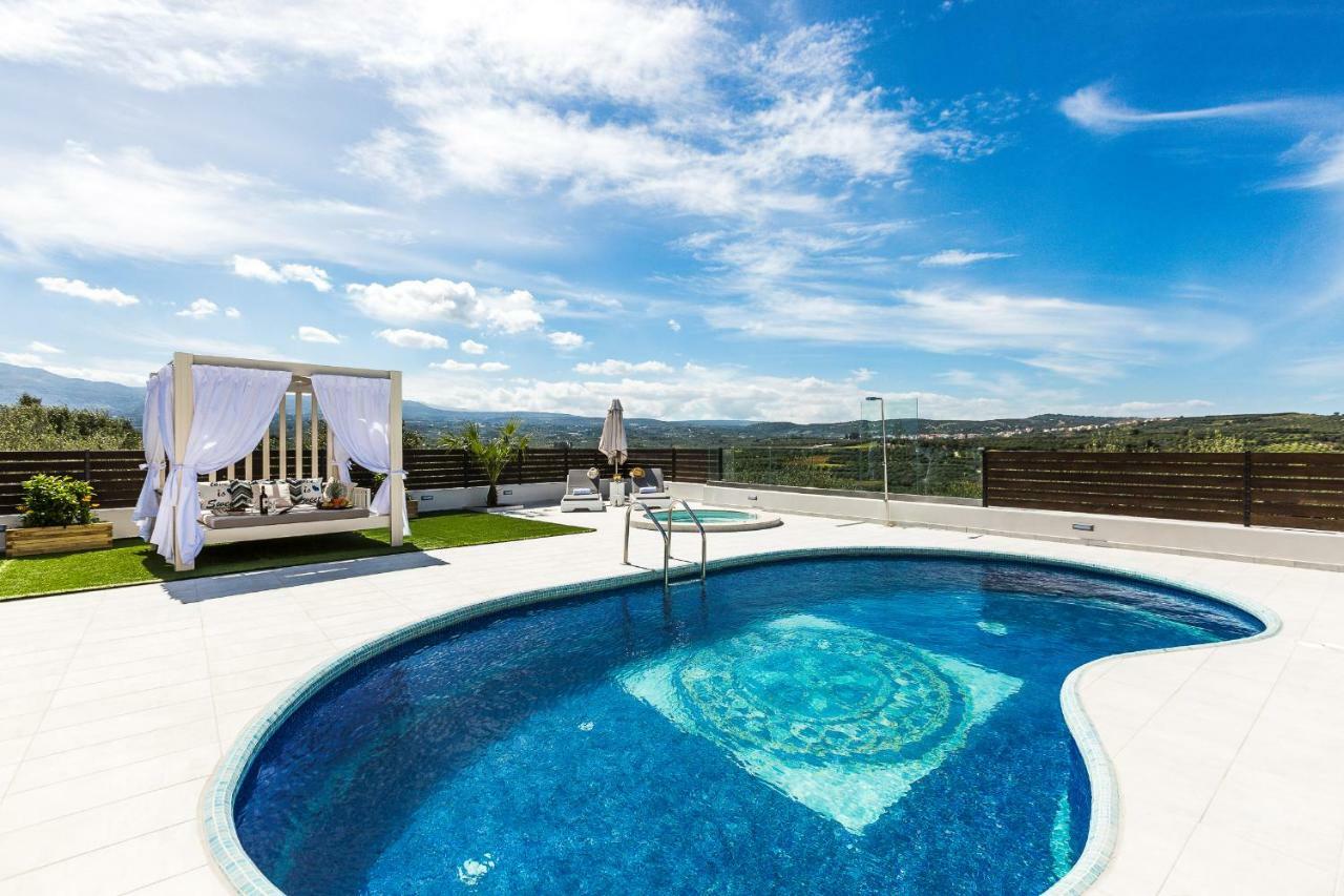 Caramel Villa, With 40M2 Pool & Spa Whirlpool, By Thinkvilla Panormos  Luaran gambar