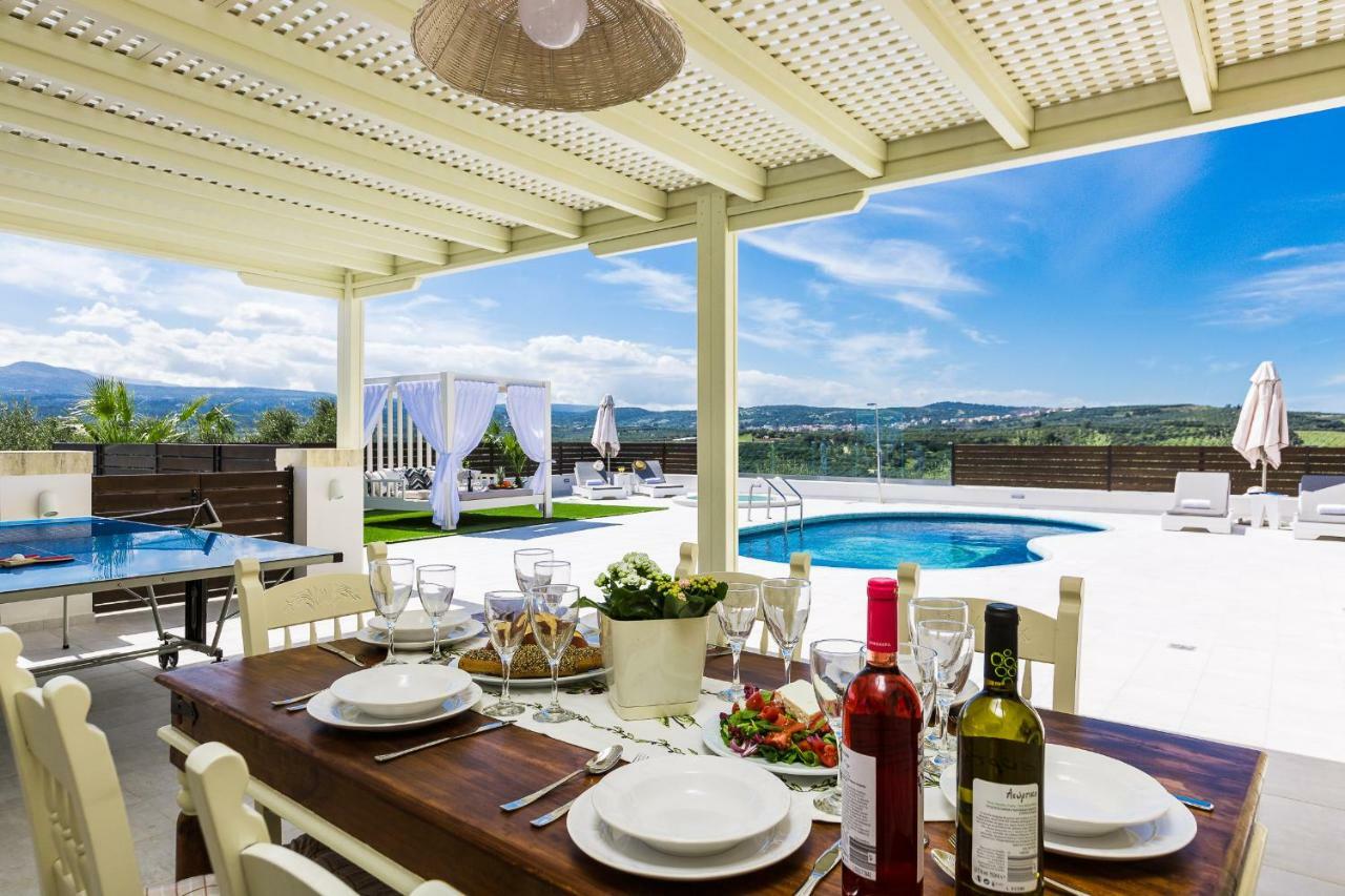 Caramel Villa, With 40M2 Pool & Spa Whirlpool, By Thinkvilla Panormos  Luaran gambar